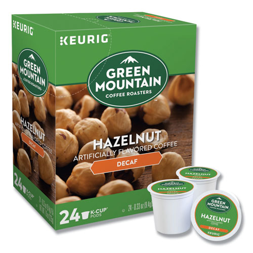 Hazelnut Decaf Coffee K-Cups, 24/Box