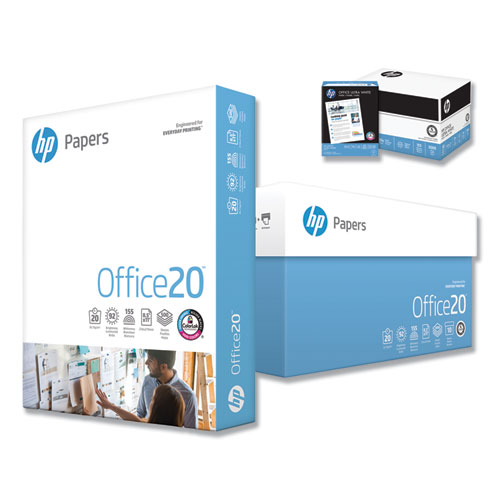 Office20 Paper, 92 Bright, 20lb, 8.5 x 11, White, 2, 500/Carton