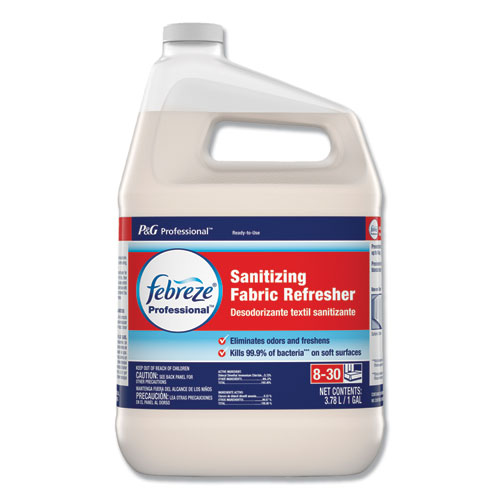 Image of Febreze® Professional Sanitizing Fabric Refresher, Light Scent, 1 Gal Bottle, Ready To Use