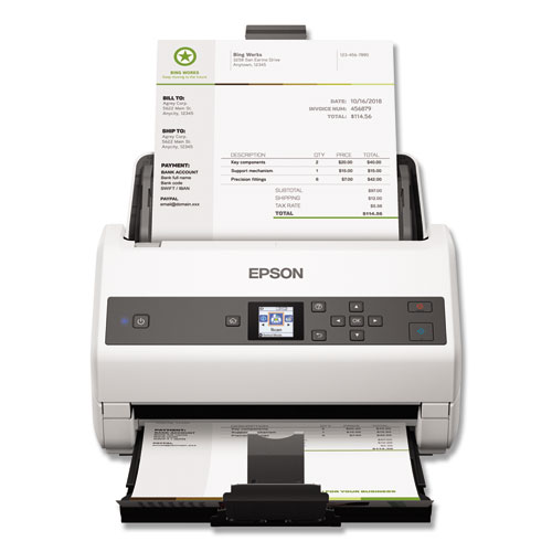 Image of Epson® Ds-870 Color Workgroup Document Scanner, 600 Dpi Optical Resolution, 100-Sheet Duplex Auto Document Feeder