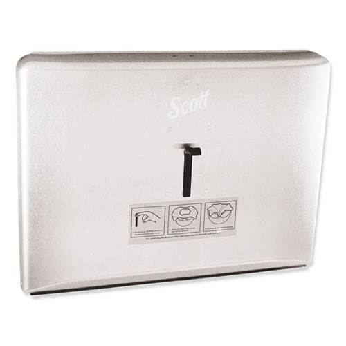 Image of Personal Seat Cover Dispenser, 16.6 x 2.5 x 12.3, Stainless Steel