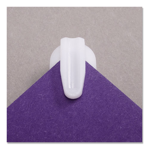 Image of Advantus Stikkiclips, Adhesive Back, 40 Sheet Capacity, White, 20/Pack