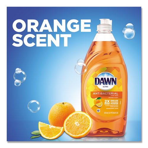 Image of Ultra Antibacterial Dishwashing Liquid, Orange Scent, 28 oz Bottle