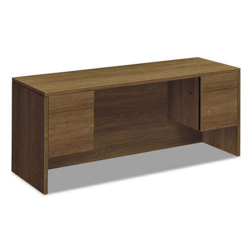 10500 Series Kneespace Credenza With 3/4-Height Pedestals, 72w x 24d, Pinnacle