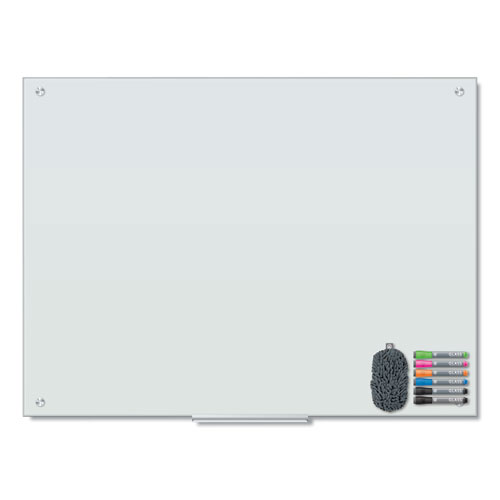 MAGNETIC GLASS DRY ERASE BOARD VALUE PACK, 48 X 36, WHITE