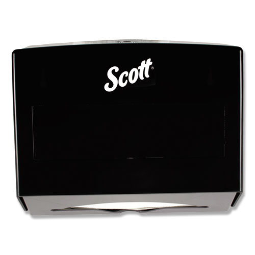 Image of Scottfold Folded Towel Dispenser, 10.75 x 4.75 x 9, Black