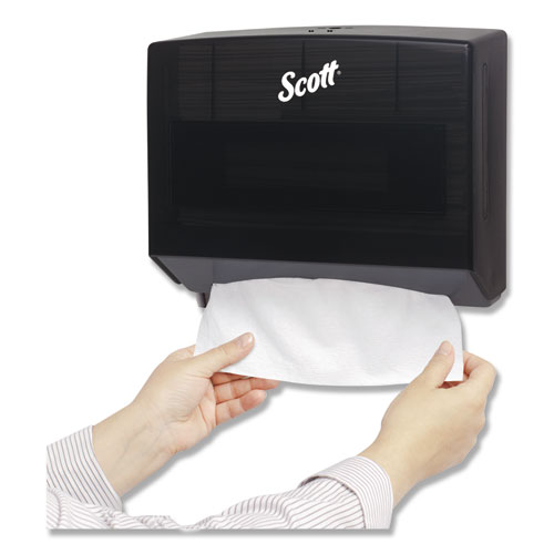 Image of Scottfold Folded Towel Dispenser, 10.75 x 4.75 x 9, Black
