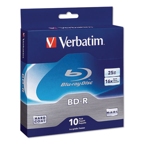 Bd-r blu-ray disc, 25gb, 6x, 10/pk, sold as 1 package