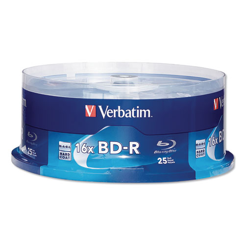 Bd-r blu-ray disc, 25gb, 6x, 25/pk, sold as 1 package