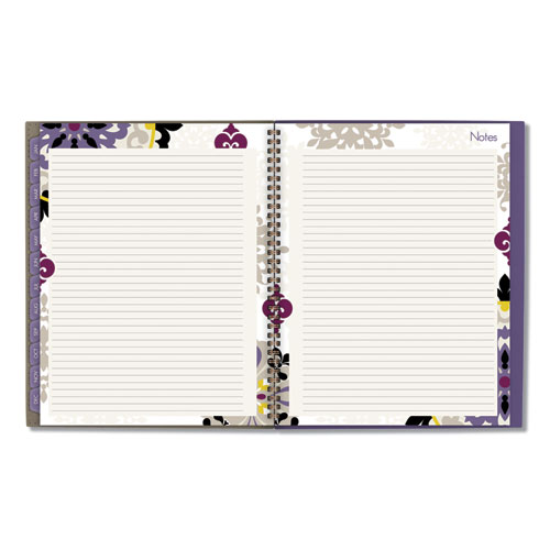 Image of Cambridge® Vienna Weekly/Monthly Appointment Book, Vienna Geometric Artwork, 11 X 8.5, Purple/Tan Cover, 12-Month (Jan To Dec): 2024