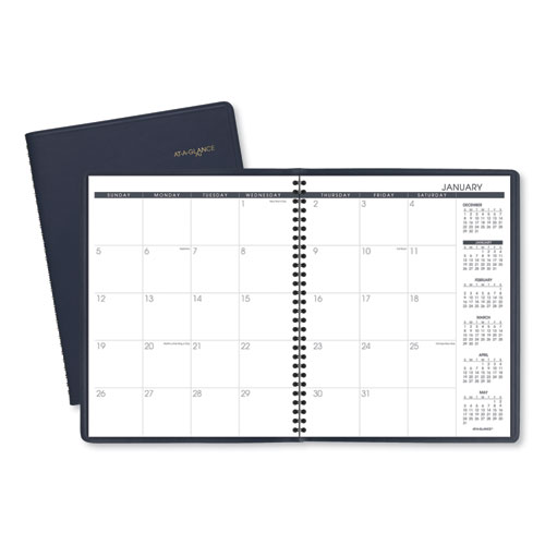 At-A-Glance® Monthly Planner, 11 X 9, Navy Cover, 15-Month (Jan To Mar): 2024 To 2025