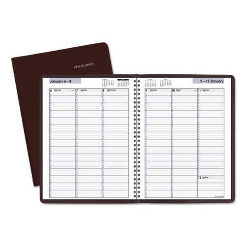 Weekly Appointment Book, 11 x 8, Burgundy, 2020 | by Plexsupply