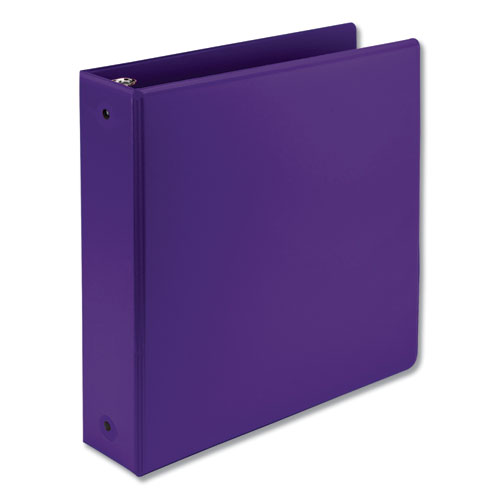 Earths Choice Biobased Economy Round Ring View Binders, 3 Rings, 2 Capacity, 11 x 8.5, Purple