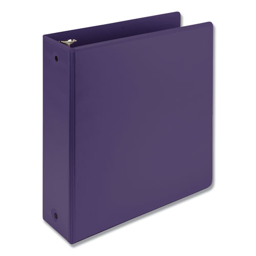 Earths Choice Biobased Economy Round Ring View Binders, 3 Rings, 3 Capacity, 11 x 8.5, Purple