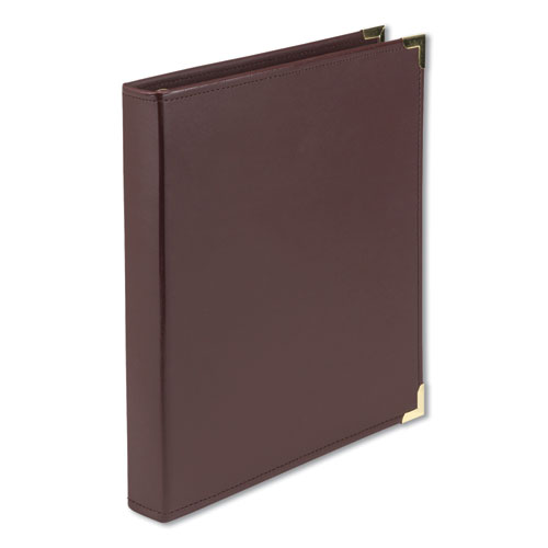 Classic Collection Ring Binder, 3 Rings, 1" Capacity, 11 x 8.5, Burgundy