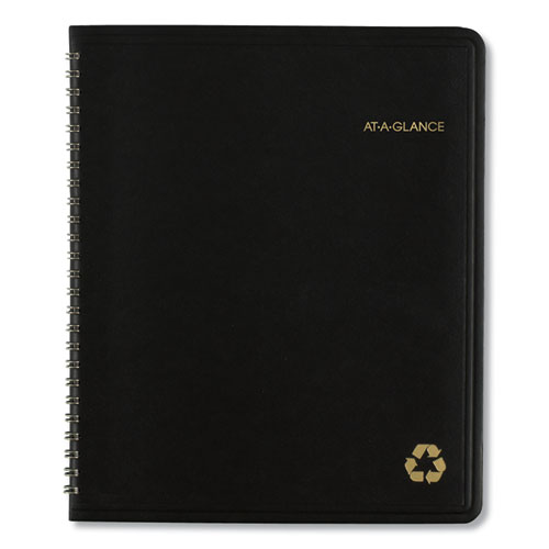 Recycled Monthly Planner, 8.75 x 6.88, Black, 2020 | by Plexsupply