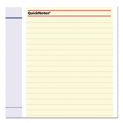 Image of QuickNotes Mini Erasable Wall Planner, 16 x 12, White/Blue/Yellow Sheets, 12-Month (Jan to Dec): 2023