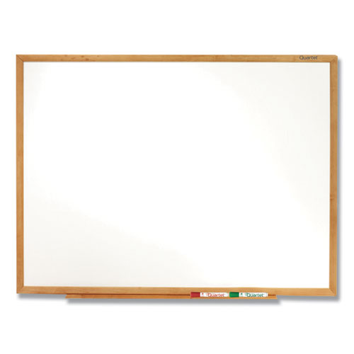 Quartet® Classic Series Total Erase Dry Erase Boards, 72 X 48, White Surface, Oak Fiberboard Frame