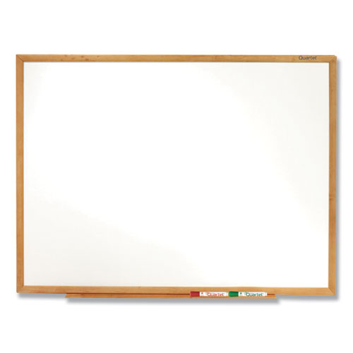 Quartet® Classic Series Total Erase Dry Erase Boards, 36 X 24, White Surface, Oak Fiberboard Frame