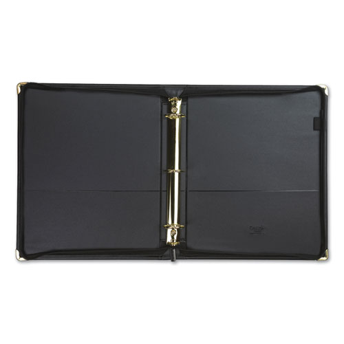 Image of Samsill® Classic Collection Zipper Ring Binder, 3 Rings, 1.5" Capacity, 11 X 8.5, Black