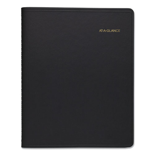 Triple View Weekly/Monthly Appointment Book, 10 7/8 x 8 1/4, Black, 2020 | by Plexsupply