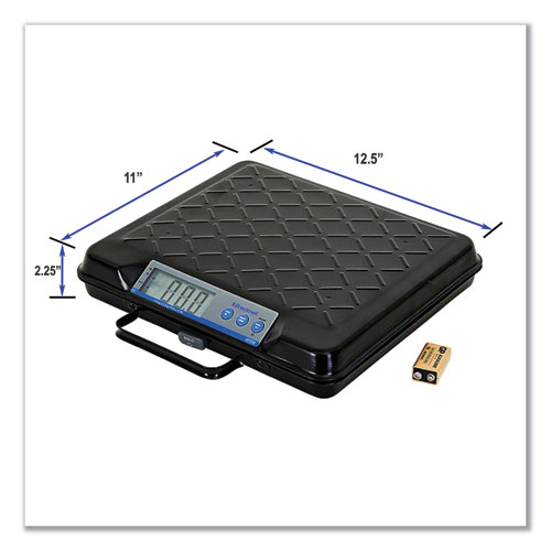 Portable Electronic Utility Bench Scale, 250 lb Capacity, 12.5 x 10.95 x 2.2  Platform