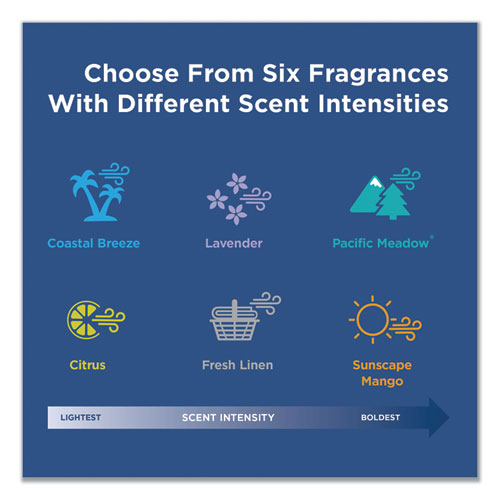 Image of Georgia Pacific® Professional Activeaire Deodorizer Urinal Screen, Coastal Breeze Scent, Blue, 12/Carton