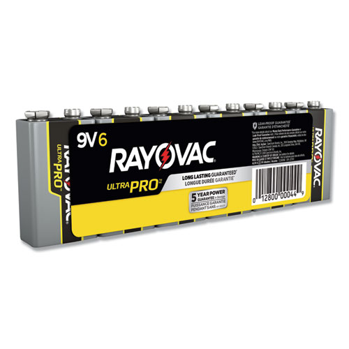 Rayovac® Ultra Pro Alkaline 9V Batteries, 6/Pack