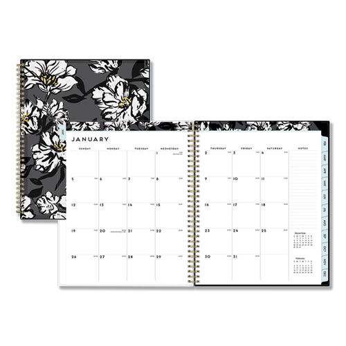 BACCARA DARK CYO WEEKLY/MONTHLY PLANNER, 11 X 8.5, 2021