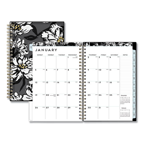 BACCARA DARK CYO WEEKLY/MONTHLY PLANNER, 8 X 5, 2021