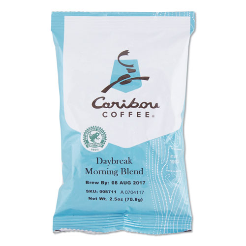 Caribou Coffee® Daybreak Ground Coffee, 2.5 oz, 18/Carton