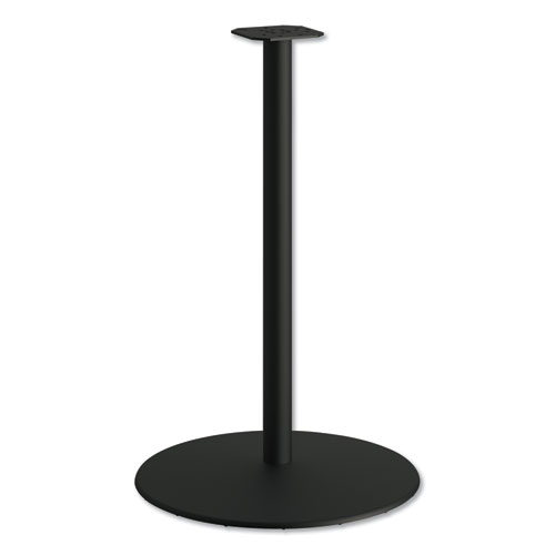 Hon® Between Round Disc Base For 42" Table Tops, 40.79" High, Black Mica