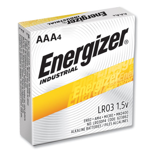 Image of Industrial Alkaline AAA Batteries, 1.5 V, 24/Box