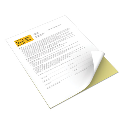 Image of Revolution Digital Carbonless Paper, 2-Part, 8.5 x 11, Canary/White, 5,000/Carton