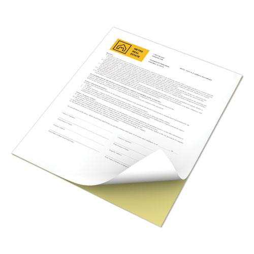 Image of Revolution Digital Carbonless Paper, 2-Part, 8.5 x 11, Canary/White, 5,000/Carton