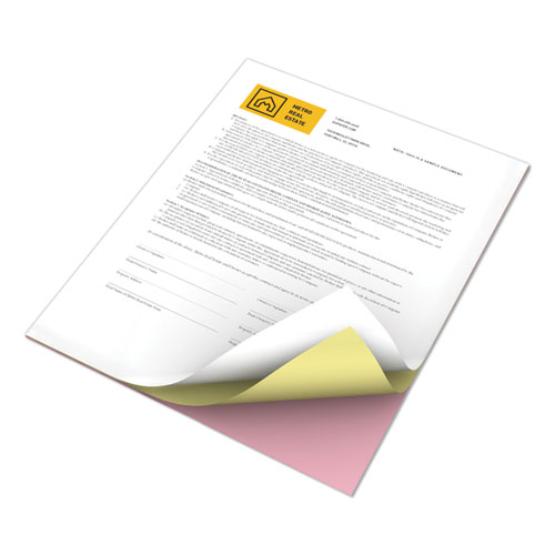 Revolution Carbonless 3-Part Paper, 8.5 x 11, White/Canary/Pink, 5, 000/Carton