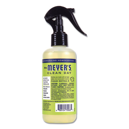 Image of Clean Day Room Freshener, Lemon Verbena, 8 oz, Non-Aerosol Spray, 6/Carton