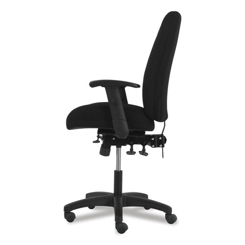 NETWORK HIGH-BACK CHAIR, SUPPORTS UP TO 250 LBS., BLACK SEAT/BLACK BACK, BLACK BASE