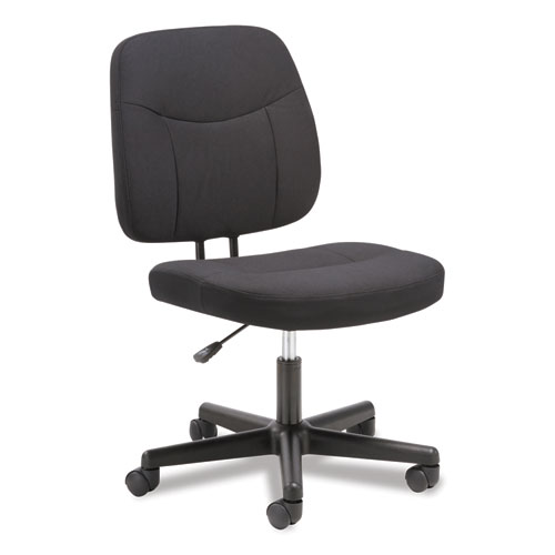 Sadie™ 4-Oh-One Mid-Back Armless Task Chair, Supports Up To 250 Lb, 15.94" To 20.67" Seat Height, Black