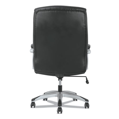 Image of 3-Forty-One Big and Tall Chair, Supports Up to 400 lb, 19" to 22" Seat Height, Black Seat/Back, Chrome Base