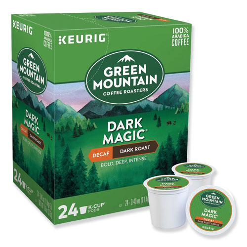 Image of Green Mountain Coffee® Dark Magic Decaf Extra Bold Coffee K-Cups, 24/Box