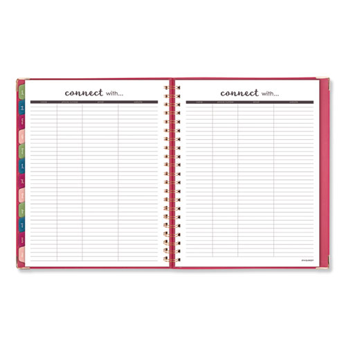 Image of Harmony Weekly/Monthly Hardcover Planner, 11 x 8.5, Berry Cover, 13-Month (Jan to Jan): 2023 to 2024