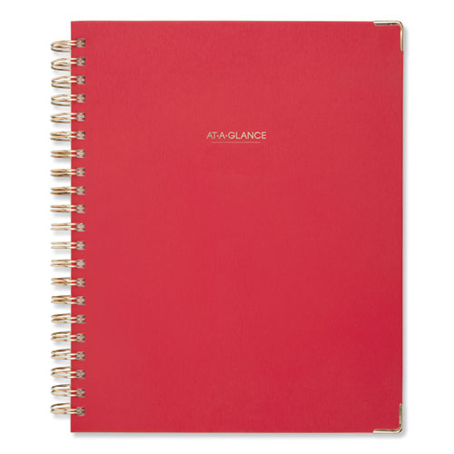 Harmony Weekly/Monthly Hardcover Planner, 11 x 8.5, Berry Cover, 13-Month (Jan to Jan): 2021 to 2022