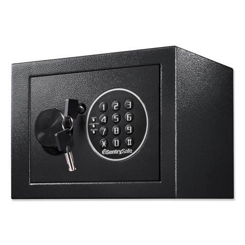 Image of Sentry® Safe Electronic Security Safe, 0.14 Cu Ft, 9W X 6.6D X 6.6H, Black