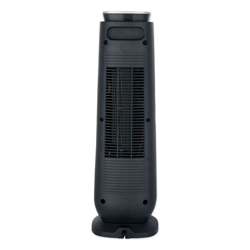 Ceramic Heater Tower with Remote Control, 7.17" x 7.17" x 22.95", Black