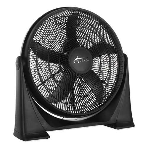 Alera® 20" Super-Circulator 3-Speed Tilt Fan, Plastic, Black