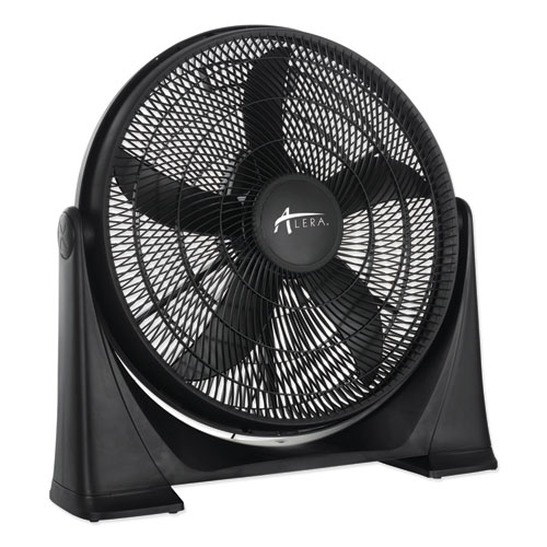 Image of Alera® 20" Super-Circulator 3-Speed Tilt Fan, Plastic, Black