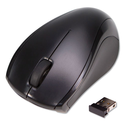 Image of Innovera® Compact Mouse, 2.4 Ghz Frequency/26 Ft Wireless Range, Left/Right Hand Use, Black