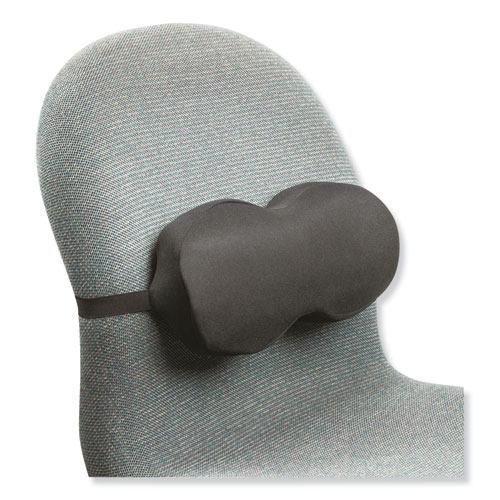 Image of Lumbar Support Memory Foam Backrest, 13.5 x 3.46 x 6.34, Black