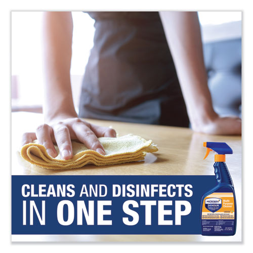 Image of 24-Hour Disinfectant Multipurpose Cleaner, Citrus, 32 oz Spray Bottle, 6/Carton